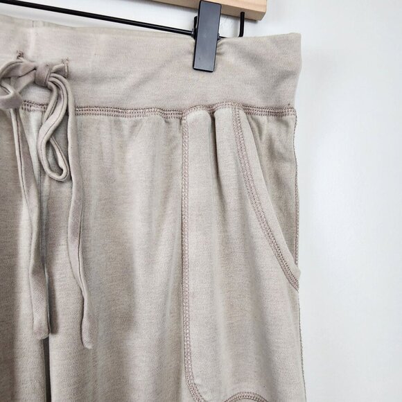 Koolaburra by UGG sz M wide leg cropped pants light brown tan - Picture 4 of 14